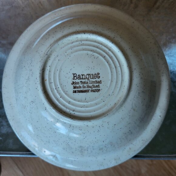 2 Vintage Stoneware 6" Bowls John Tams Limited " Banquet Poppy" - Picture 10 of 11